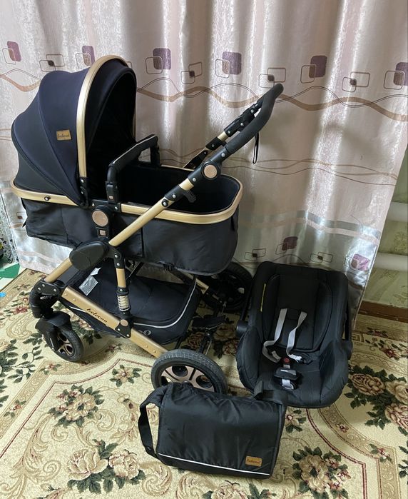 Продам коляску трансформер Belecoo Q3, черный (Зима-Лето)