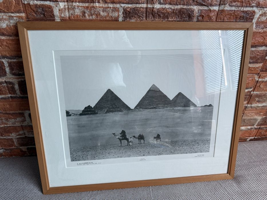 Пирамидите в Гиза - снимка в рамка