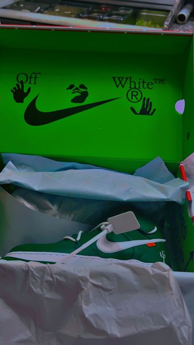 Nike Air force 1 mod x Off-white Pine Green white DR0500-300