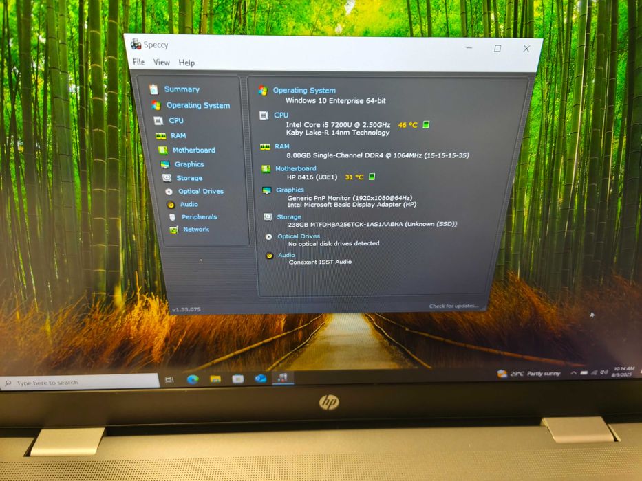 laptop hp probook 650 G4 i5 7200u 8gb ram ssd 256gb