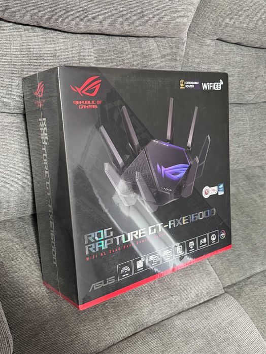 ASUS ROG Rapture GT AXE16000 - WiFi 6E - 10GBPS - Sigilat - Garantie