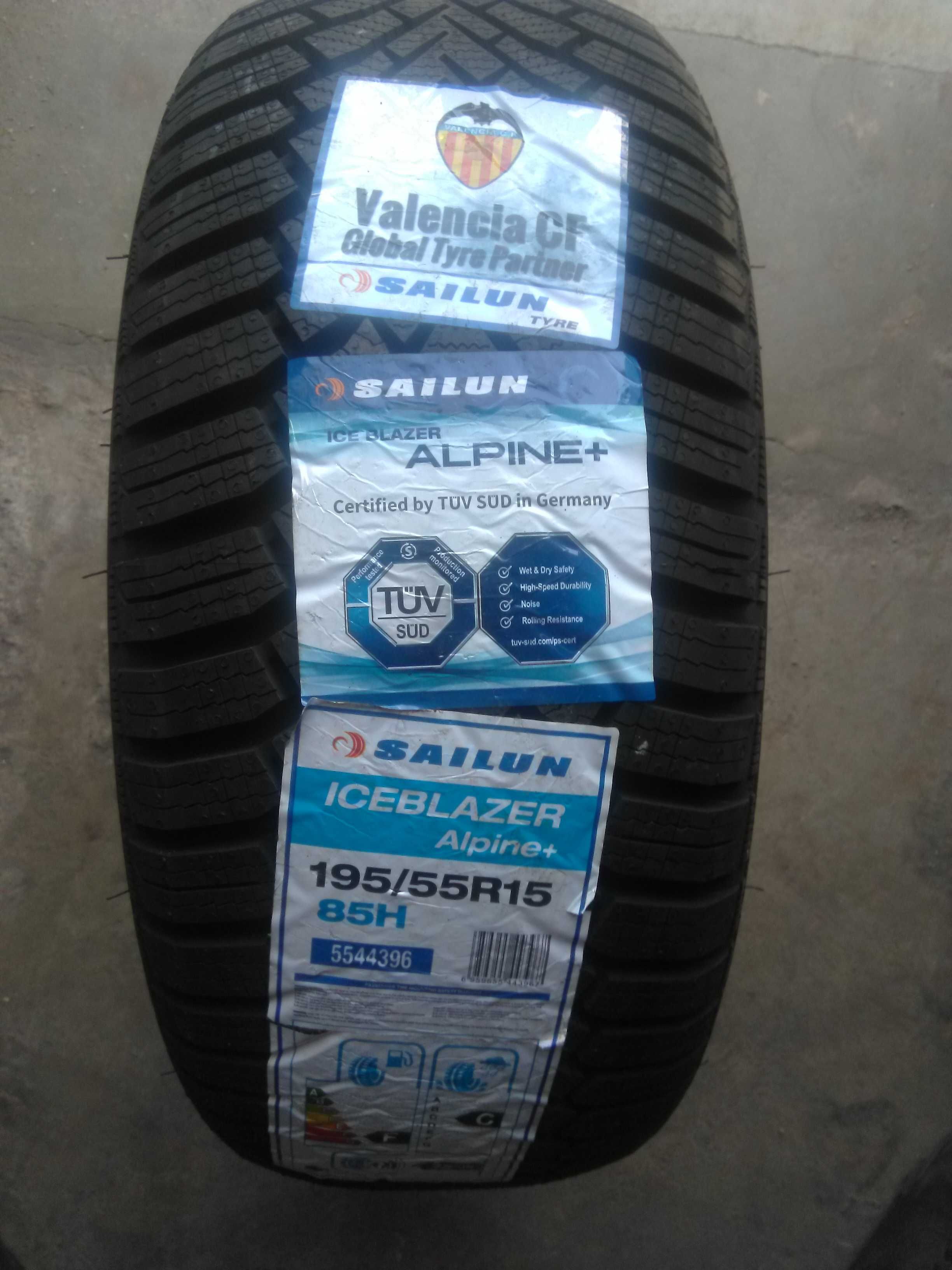 Продавам  2 нови зимни гуми 195/55R15 Sailun alpine - 103 лв/бр.