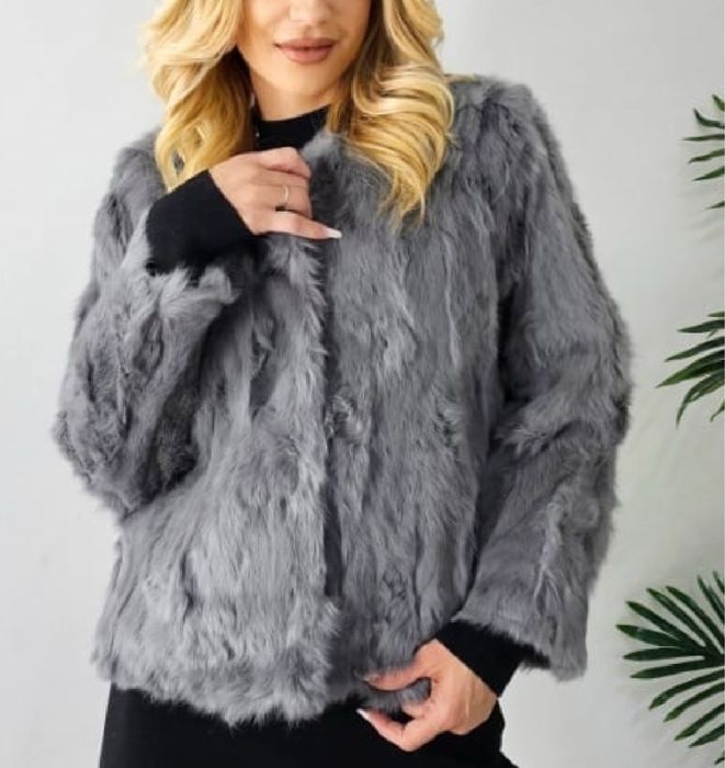 Haină de blană naturala iepure