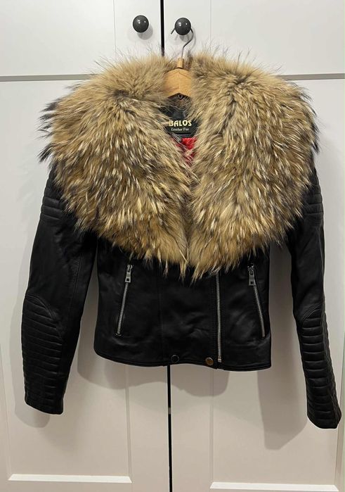 Дамско яке - естествени кожа и косъм