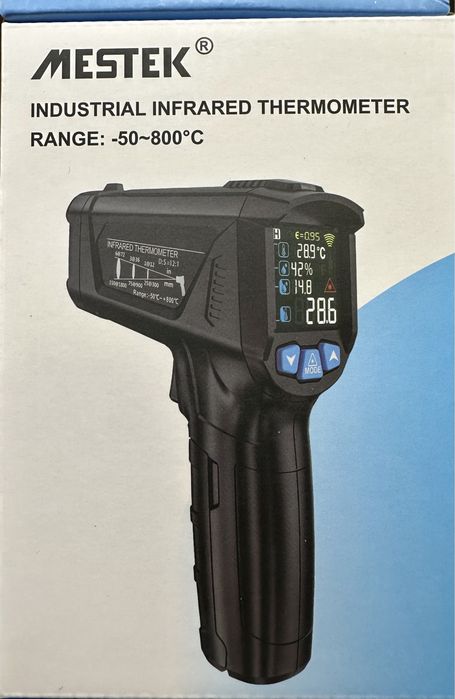 Пирометр MESTEK -50 +800 градусов, гигрометр