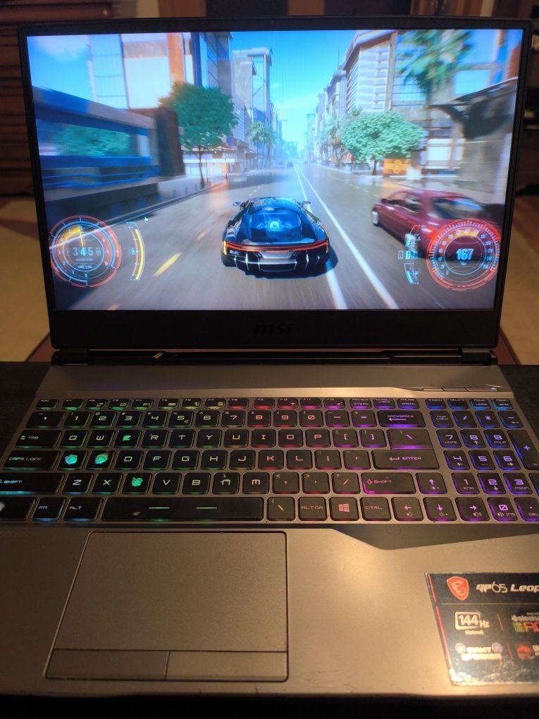 Laptop Gaming Msi I7 32gb ram 2tb SSD 15.6" 144hz RTX 2060 WiFi6 RGB