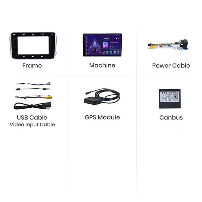 Navigatie Android  Dedicata Peugeot 208/2008 , Carplay Wireless Camera