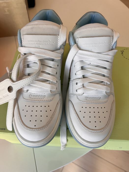 Sneakers OFF-WHITE noi, piele, marimea 37