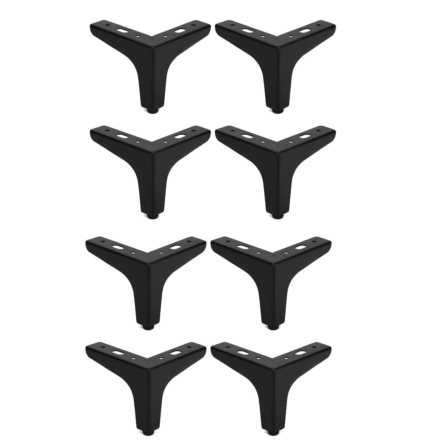 Set 8 picioare mobilier metalice QWORK, 15 cm, 800 kg