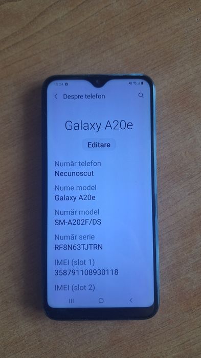 SAMSUNG A20E - stare foarte buna