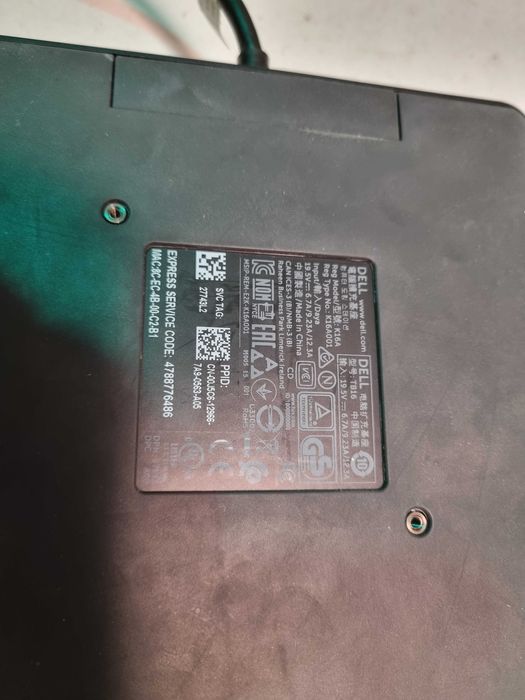 Doking station DELL model TB16 K16A incarcator 130w thunderbolt