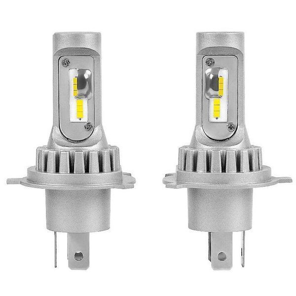 V9 Диодни LED крушки H4 - 13w 1500lm 2бр/к-т БЕЗ ВЕНТИЛАТОР 12v-24v