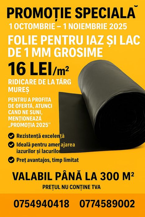 Promoție FOLIE lac / iaz