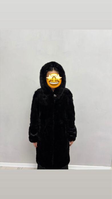 Шуба с капюшоном