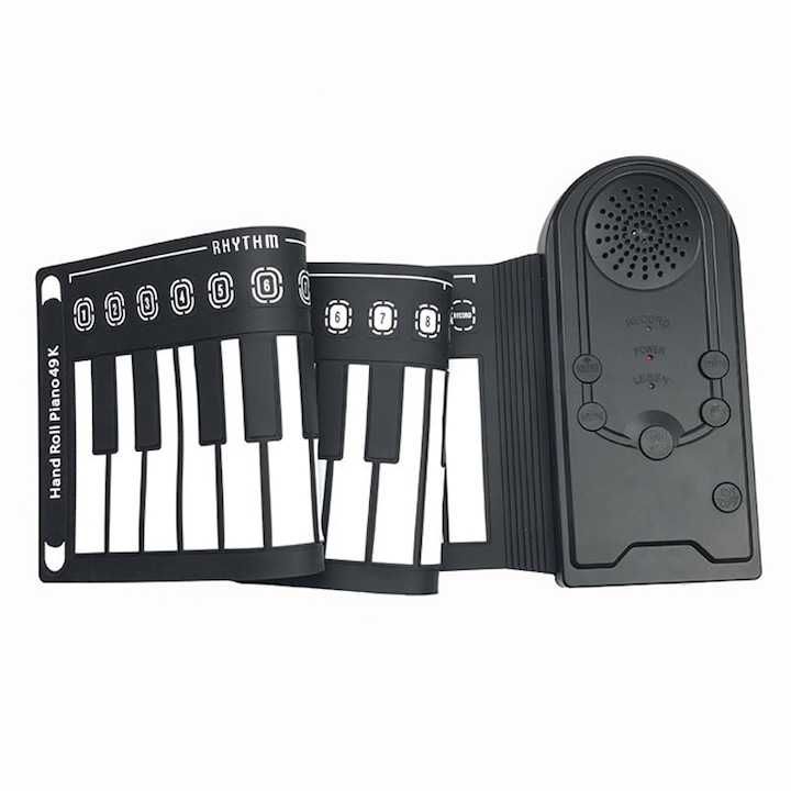 Pian electronic portabil 49 clape,16 tonuri,6 melodii,28x18x9,nou