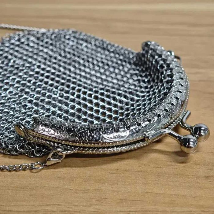 Винтидж викторианско дамско портмоне - мрежесто