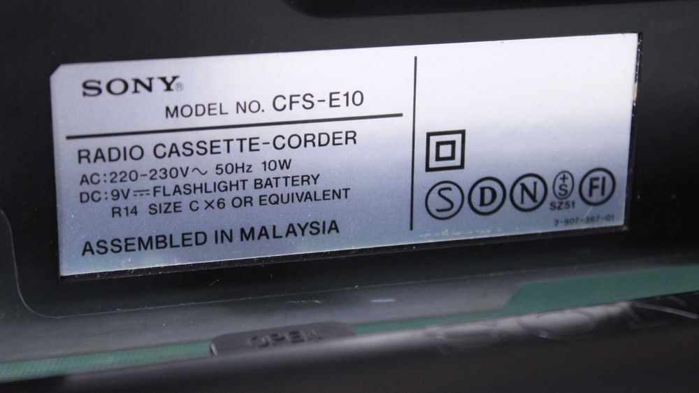 Portabil,mini,radiocasetofon,Sony,1994.