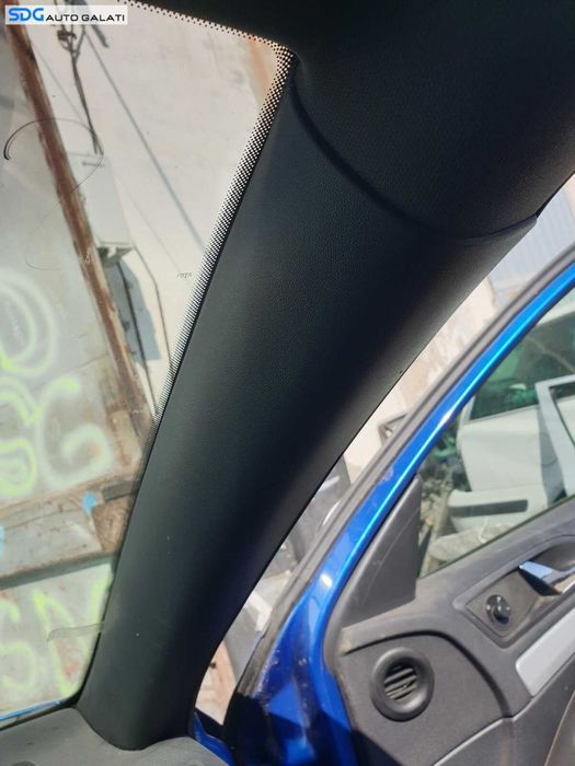 Stalp Ornament Capac Negru Prag Dreapta Fata Parbriz VRS Skoda Octavia 2 2004 - 2013 [C6460]