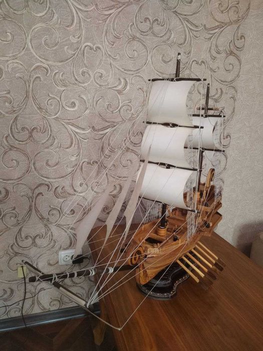 Корабль, ручная работа из дерева