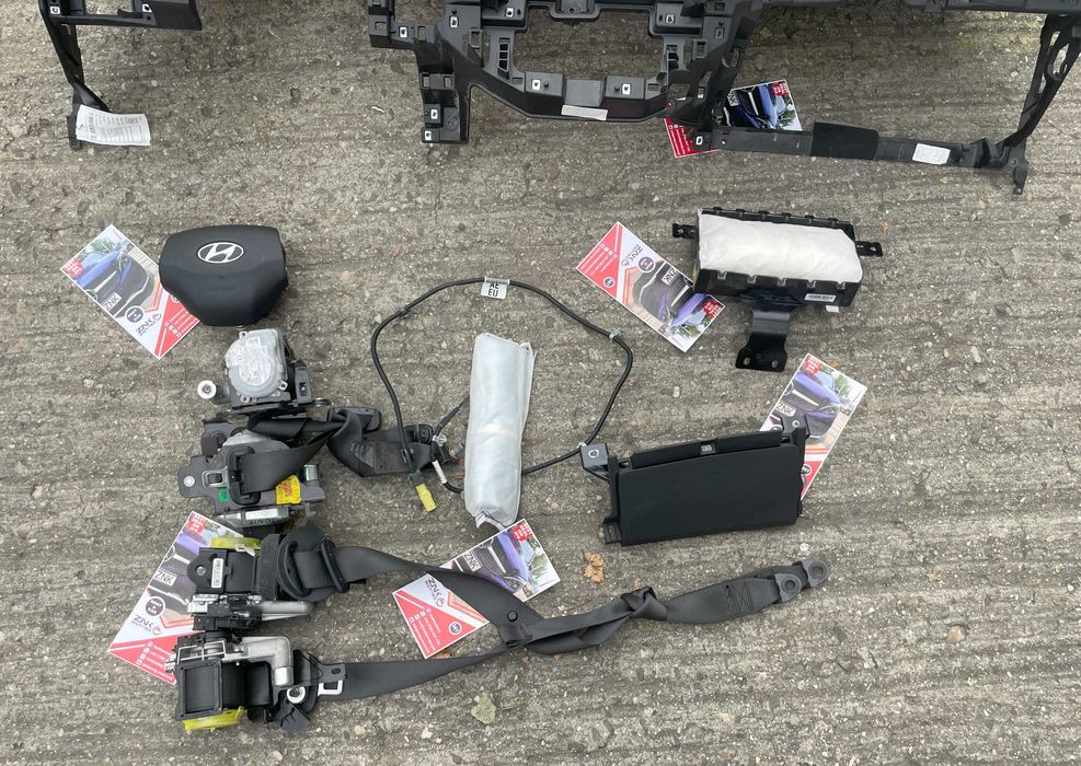 Hyundai IONIQ plansa bord kit airbag volan pasager genunchi - centuri