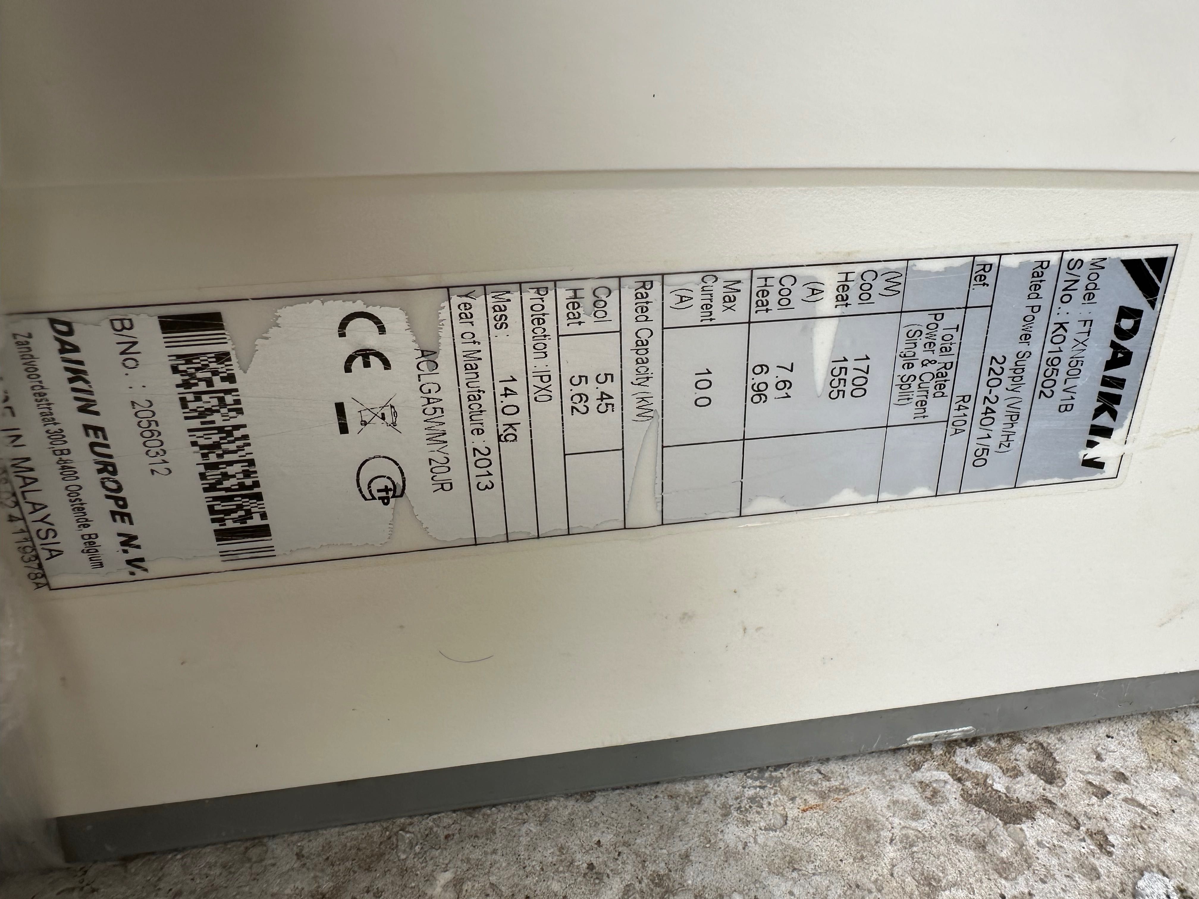 Продавам климатик Daikin RXN50LV1B