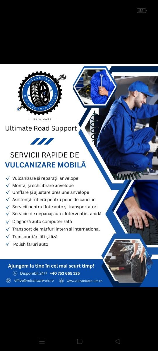 Vulcanizare mobila Baia Mare URS