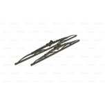 Set lamele stergator 600+400mm/24+16in Chevrolet, Dodge, Hyundai, Kia, Mazda, Mitsubishi, Nissan, Opel, Renault, Subaru, Suzuki, Toyota; fata, stanga + dreapta, standard, adaptor U, Bosch twin