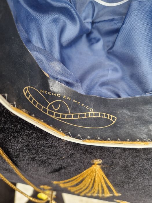 Прекрасно оригинално антикварно мексикански сомбреро