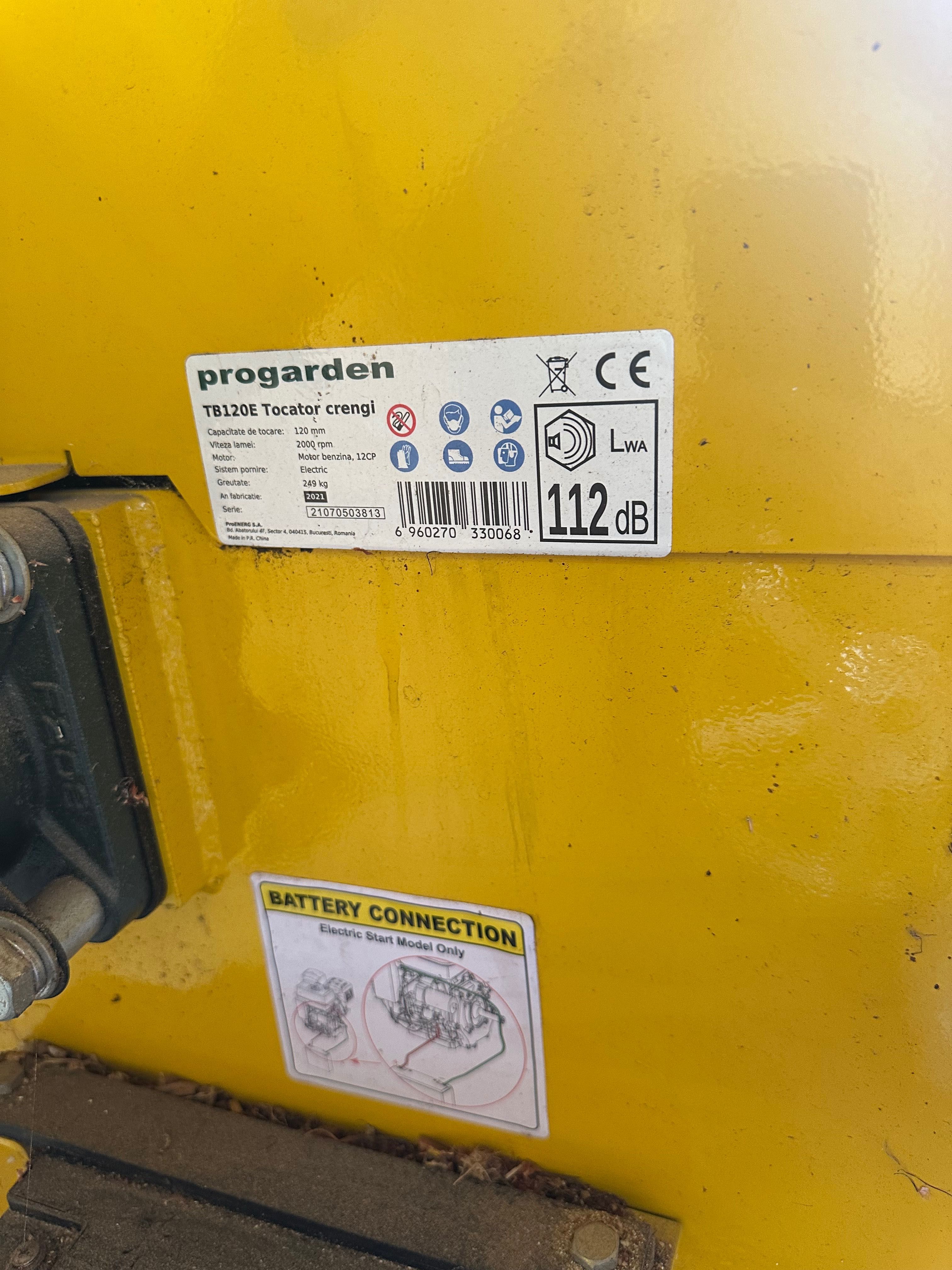 Tocător crengi ProGarden 12 cp  pornire electrică