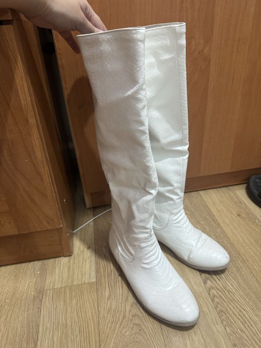 Белые сапоги для снегурочки 36 р