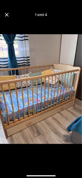 Бебешка дървена кошара