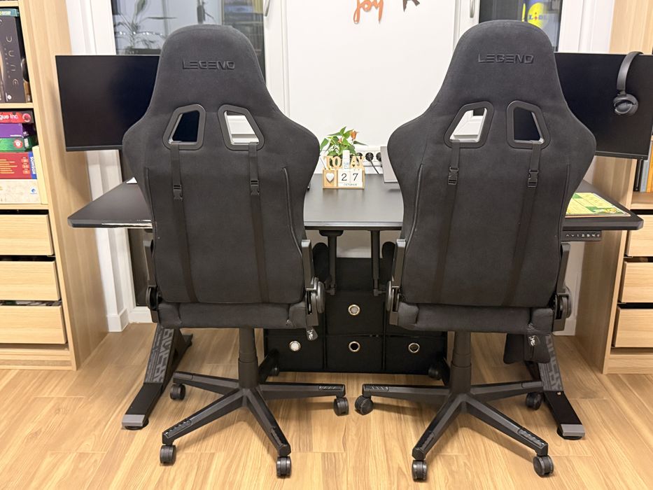 Birou reglabil electric IKEA UPPSPEL 180x80 cm – negru