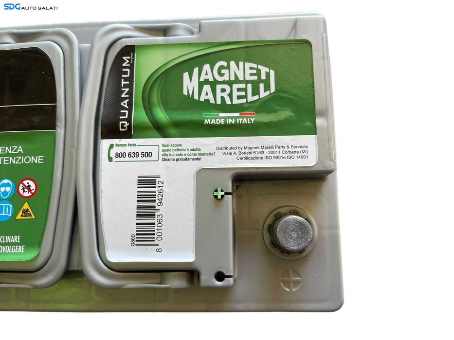 Baterie Acumulator Auto 80AH 720A Magneti Marelli Volkswagen Audi Seat Skoda Ford Opel Toyota BMW Mercedes Renault Peugeot Dacia B4556]