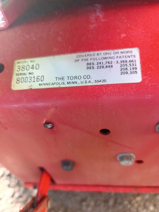 Роторен самоходен снегорин TORO