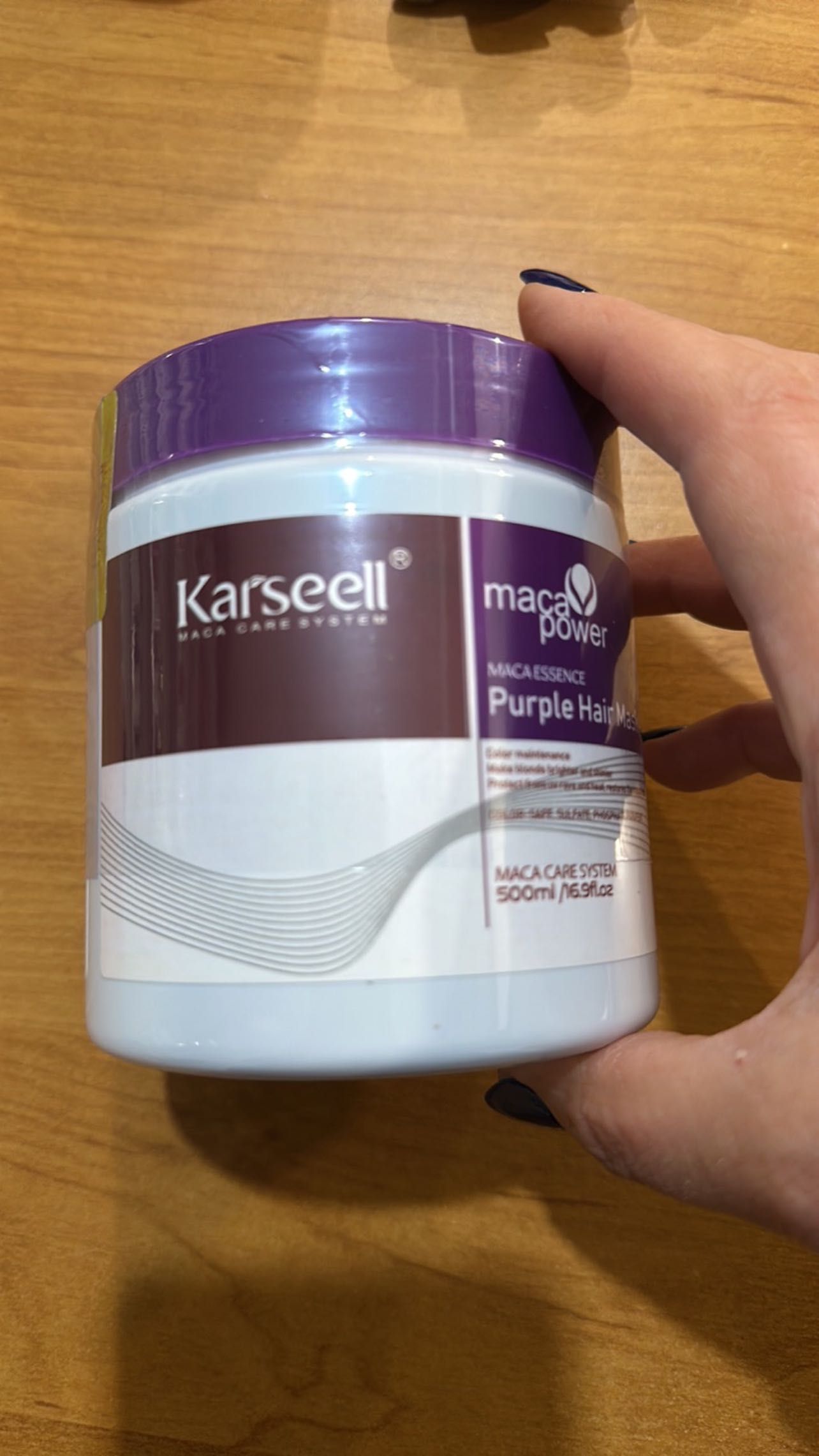 Karseell Лилава маска за коса