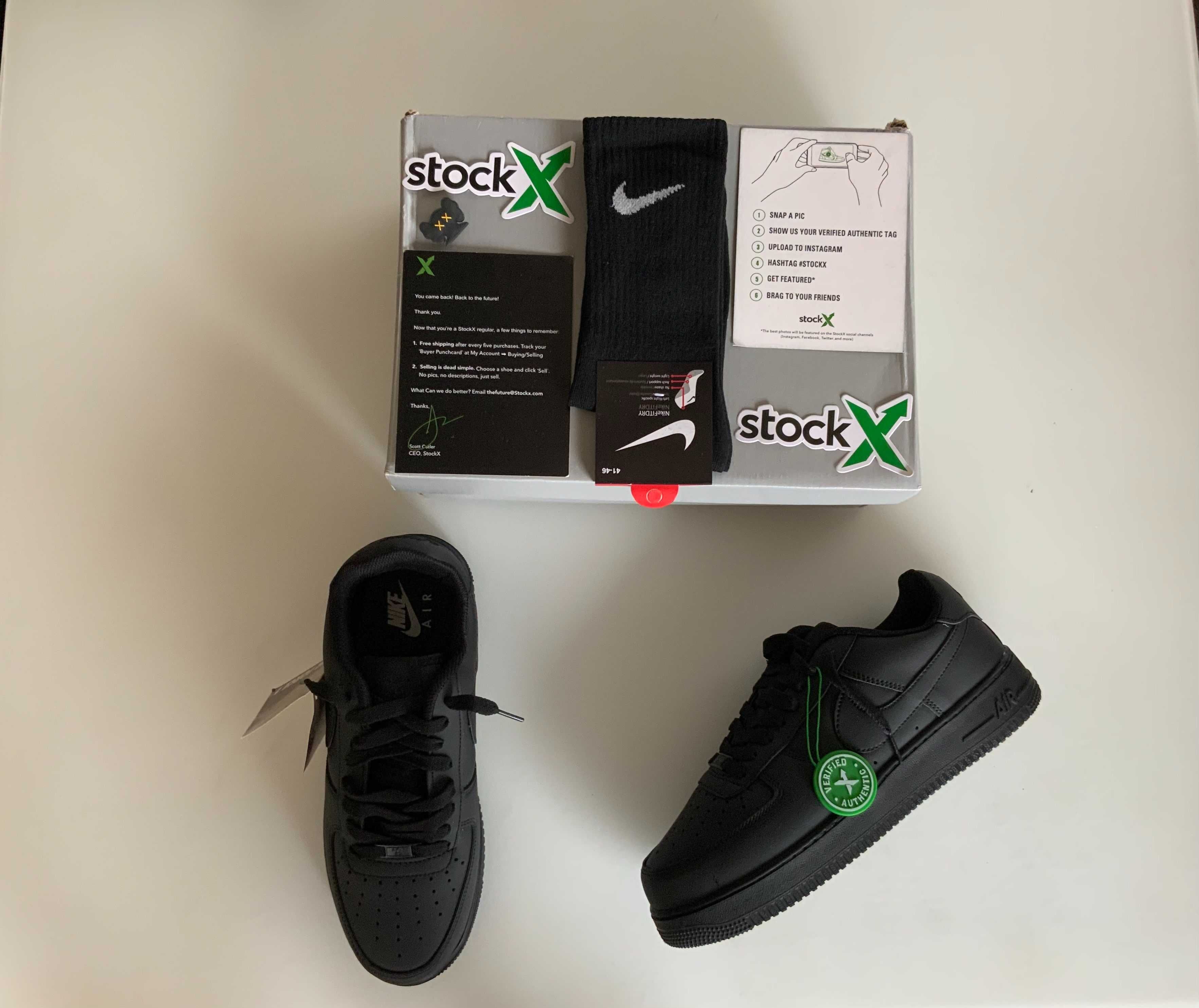 Nike Air Force 1 07' Triple Black (36-46 нмр)