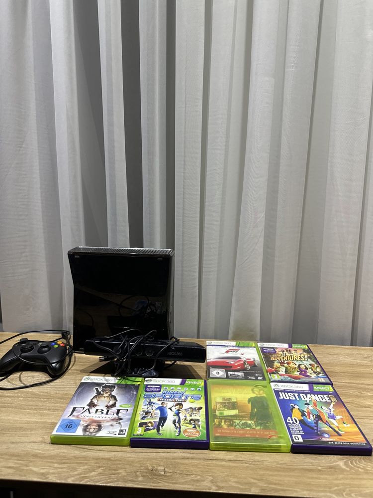 Продаю Xbox 360 с дисками и KINECT и