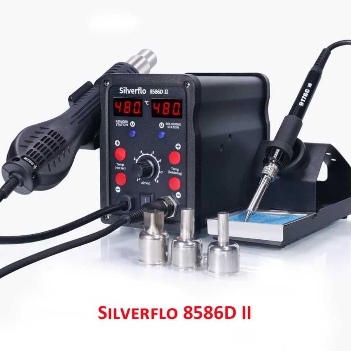Термовоздушная паяльная станция Sumsour 8898  Silverflo 8586D II