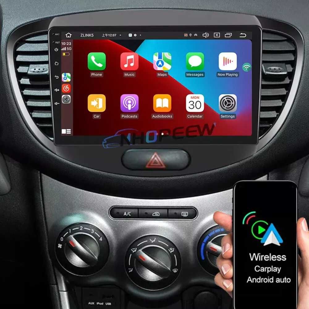 Мултимедия за Hyundai I10 Двоен дин Навигация плеър екран Android I10