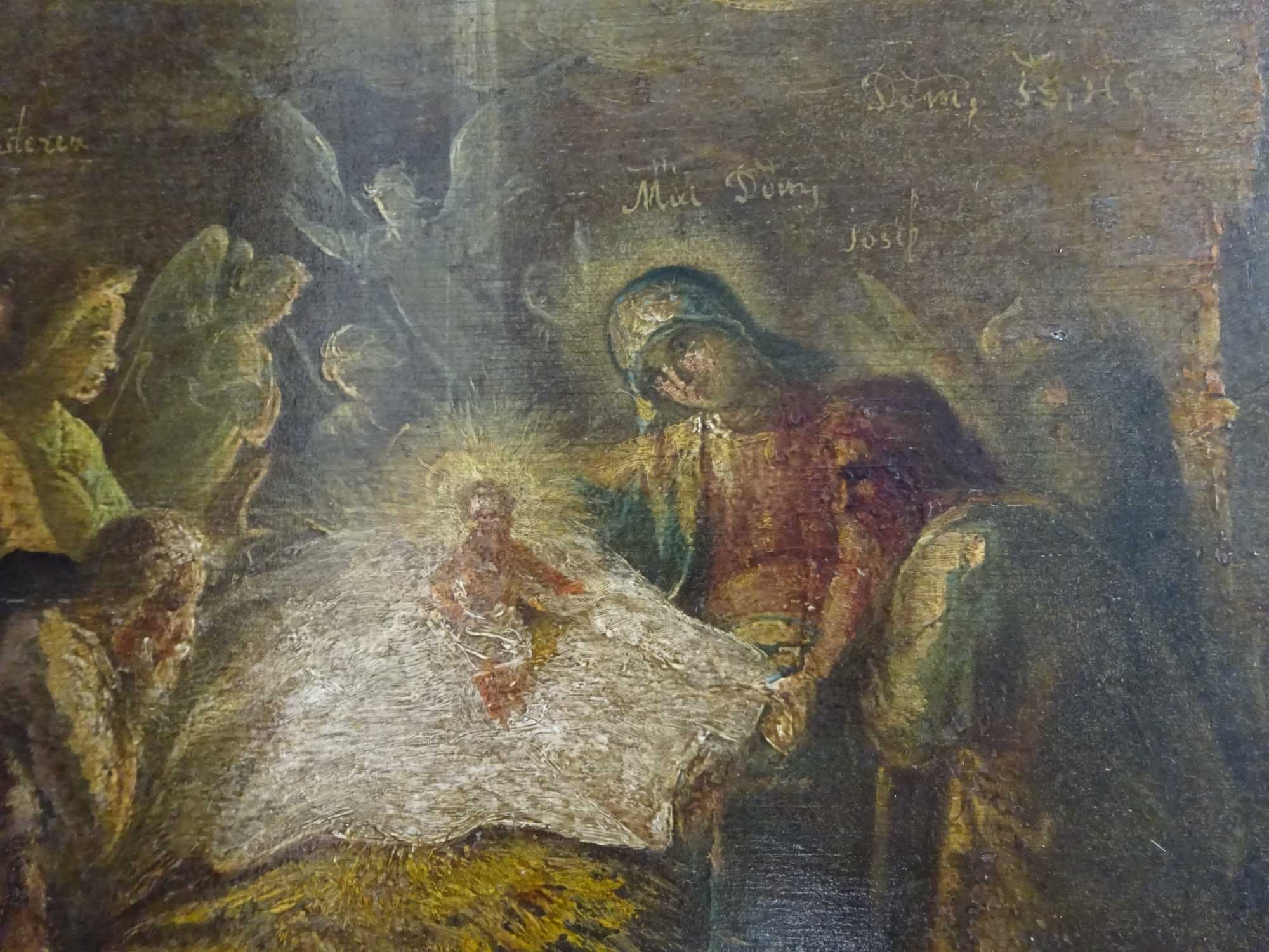 Icoana „Nasterea Domnului”, Gheorghe Ioanid, pictata pe lemn - Veche
