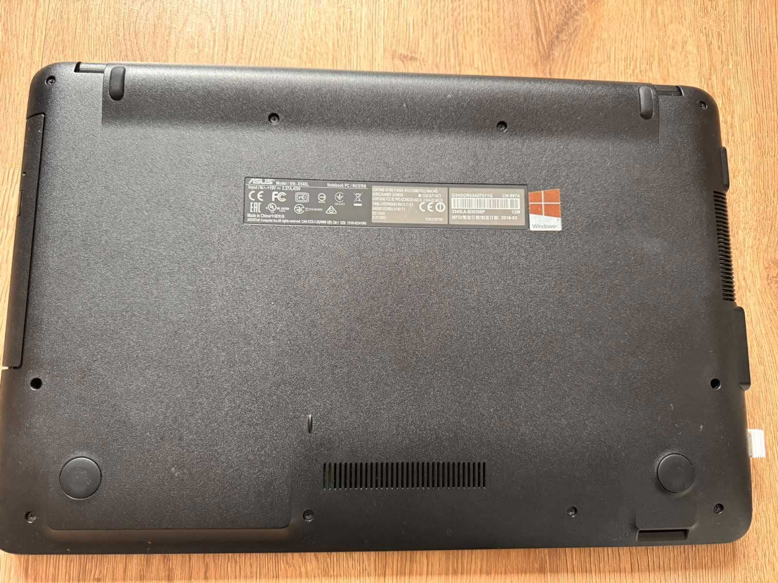 Лаптоп Asus X540L, 15.6" HD, i3-5020U, 4GB, 240GB SSD