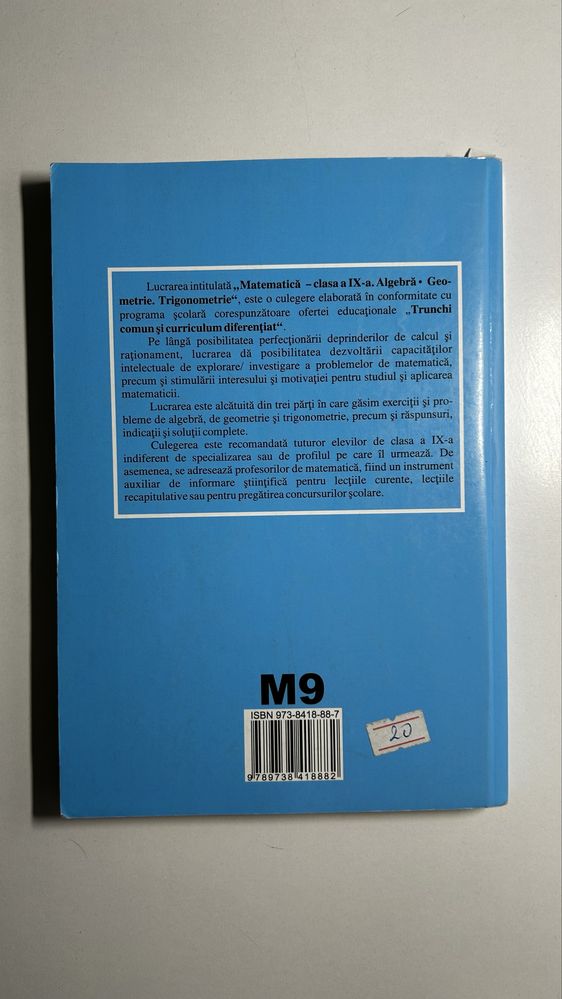 CULEGERE Matematica clasa a IX-a