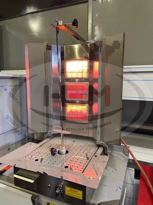 Aparat De Shaorma Inox Cu 3,4 Sau 5 Arzatoare Motor Jos GPL sau GN