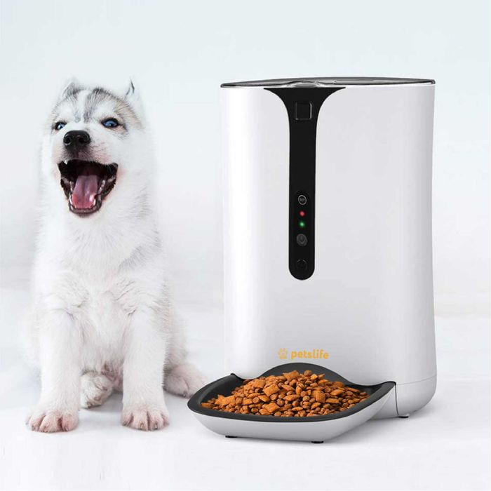 Hranitor Automat 6L pentru caini si pisici, SMART, camera VIDEO, WiFi