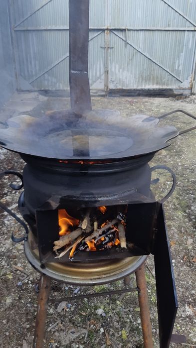 Печь жаровня под  казан