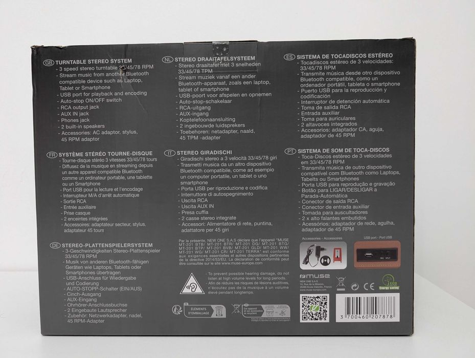 PickUp Muse MT-201BTP nou,sigilat in cutie