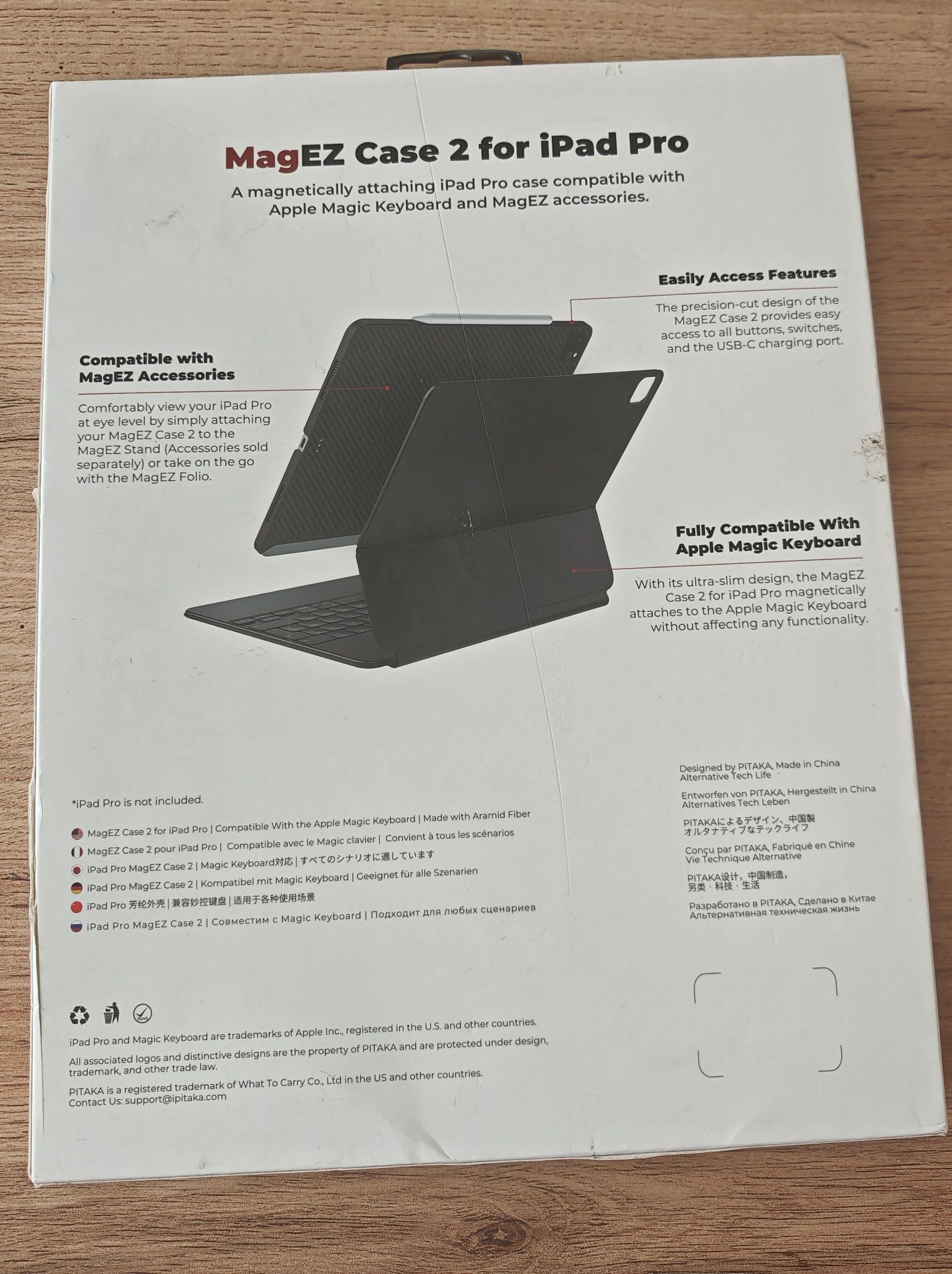 PITAKA  MagEZ Case 2 за iPad Pro 12,.9"  (3rd and 4th Generation)