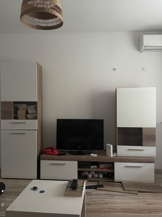 Set mobila living alb bej mobexpert
