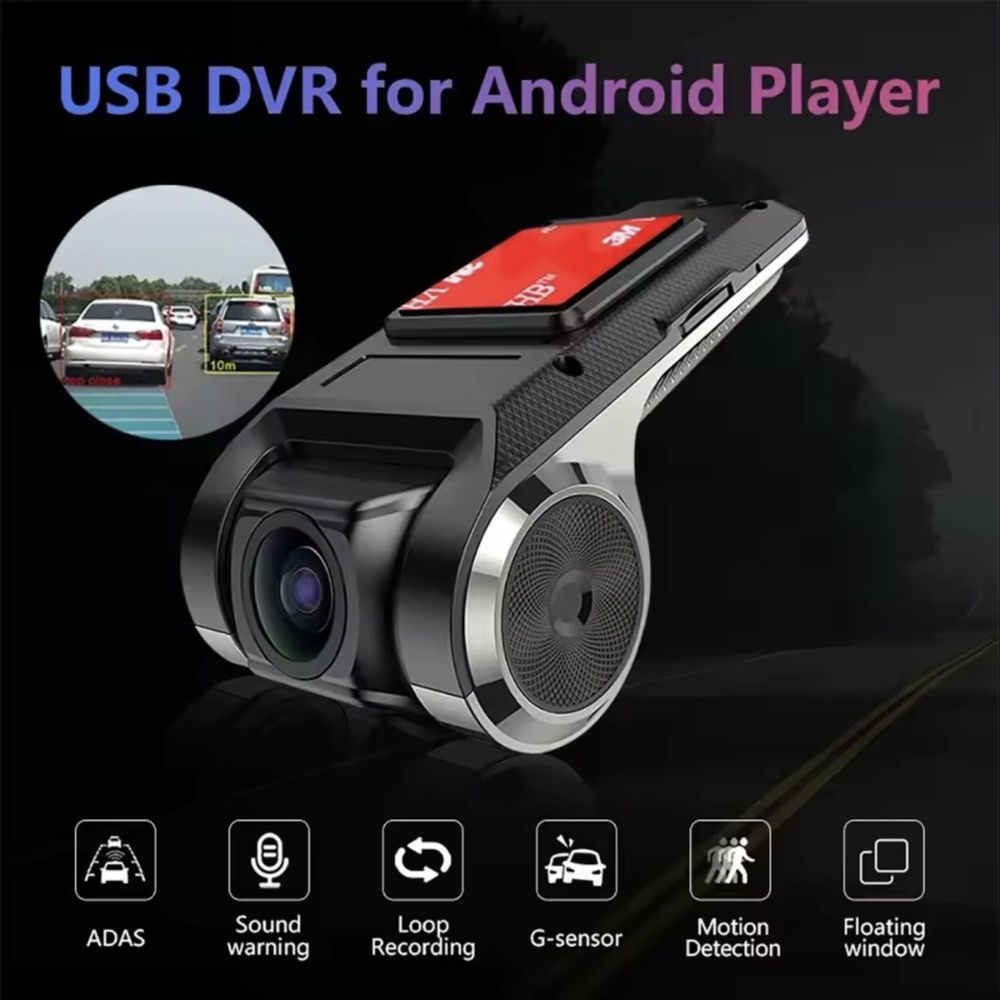 Cameră Auto DVR USB cu Night Vision și ADAS