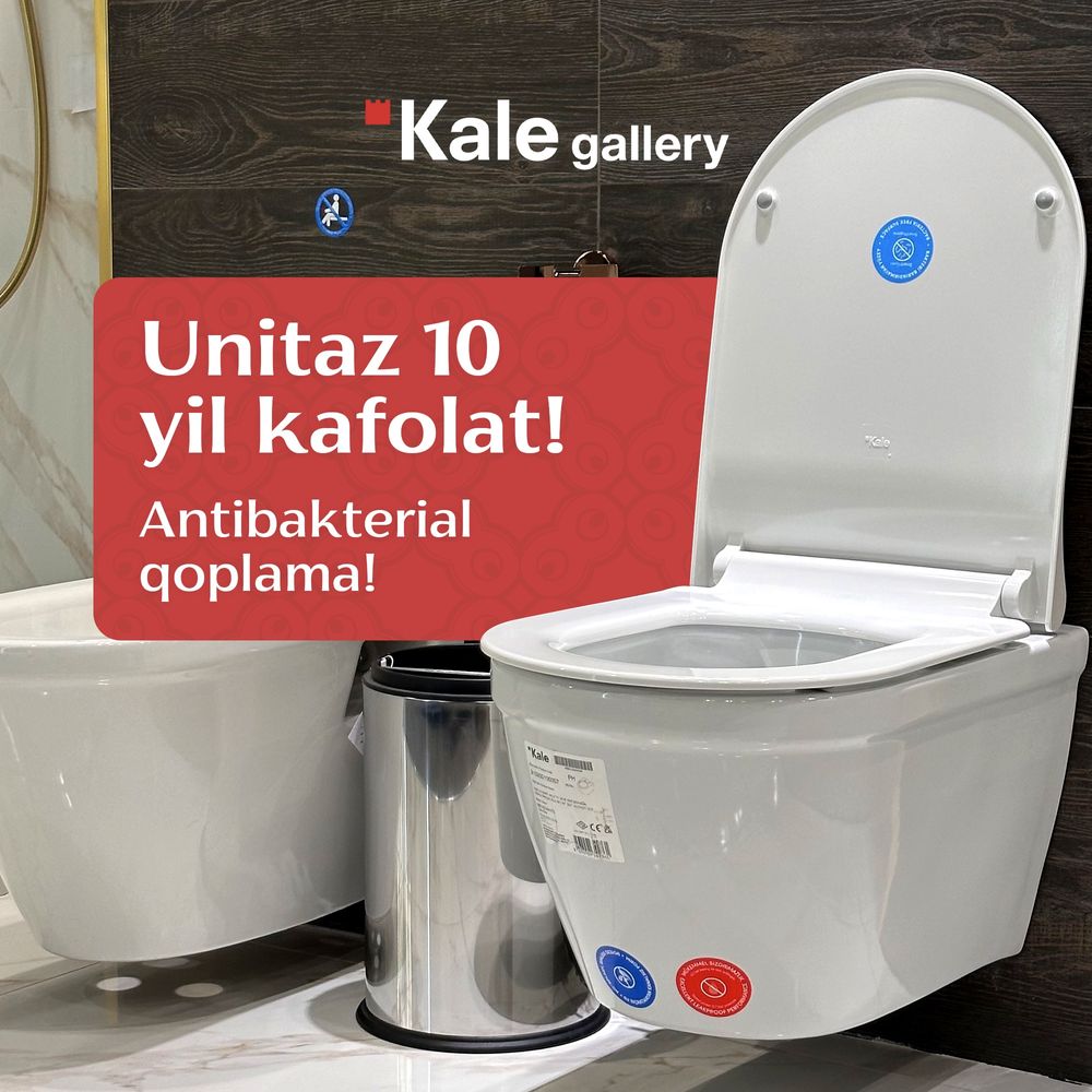 Unitaz atibakterial, 10 yil kafolat! Ornatish yetkazib berish bepul!